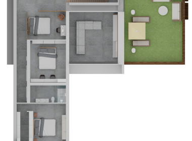 plano planta primera proyeccion paralela